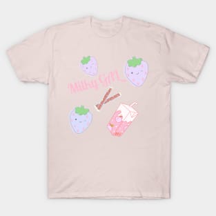 Milky Strawberry Gal T-Shirt